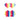 Pretty Pasties Pride Heart and Flower Rainbow: 2 Pair