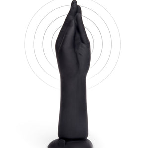 10.5 Inch Vibrating Silicone Hand Fisting Dildo with Suction Base