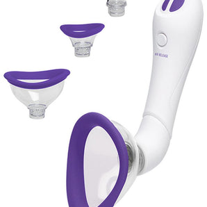 Bloom Vibrating Vulva & Nipple Pump - Passionfruit