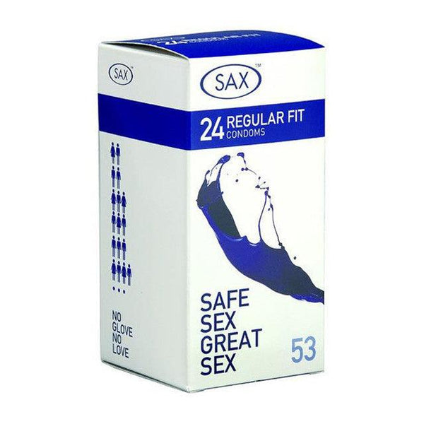 SAX, 53mm Condoms (Regular Fit) - 24 pack - Passionfruit