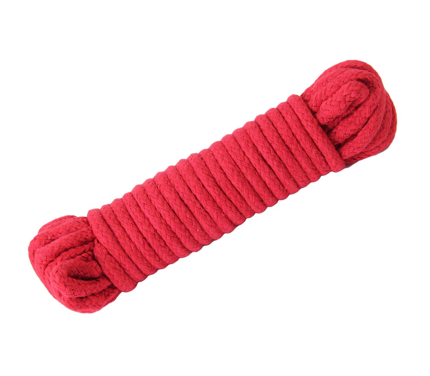 10M Cotton Bondage Rope: Various Colours - Passionfruit