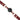 Wine Red 1.7" Silicone Ball Gag with Leather Buckle Straps
