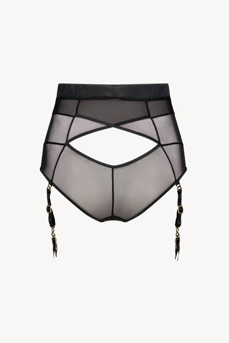 Bold High Waisted Brief with Detachable Suspenders