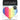 Pretty Pasties Pride Heart and Flower Rainbow: 2 Pair