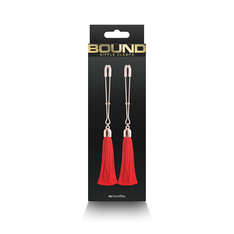 Bound Adjustable Nipple Clamps with Tassle