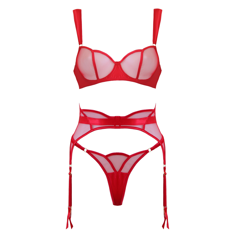 3 Piece Scalloped Muse Lingerie