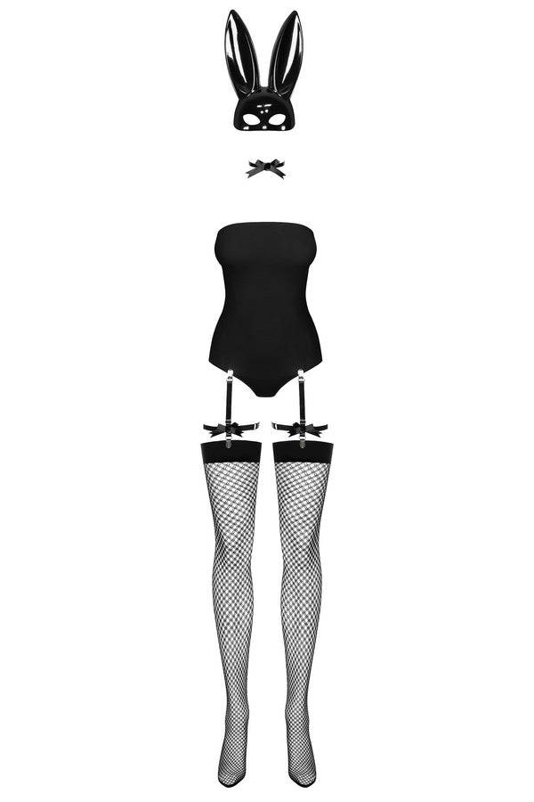 Bunny Mask & Costume 5 Piece Set