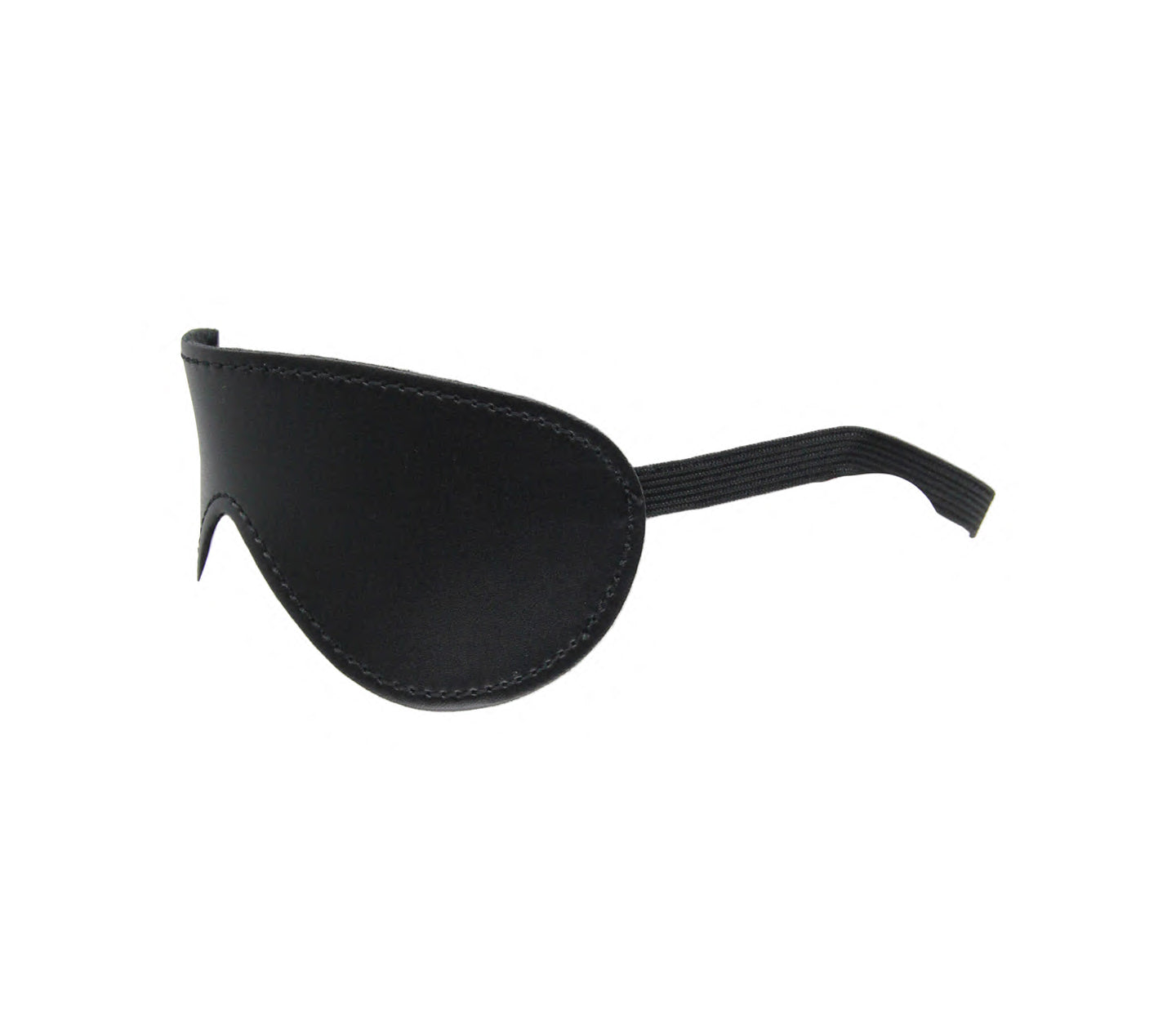 Faux leather blindfold with plush lining