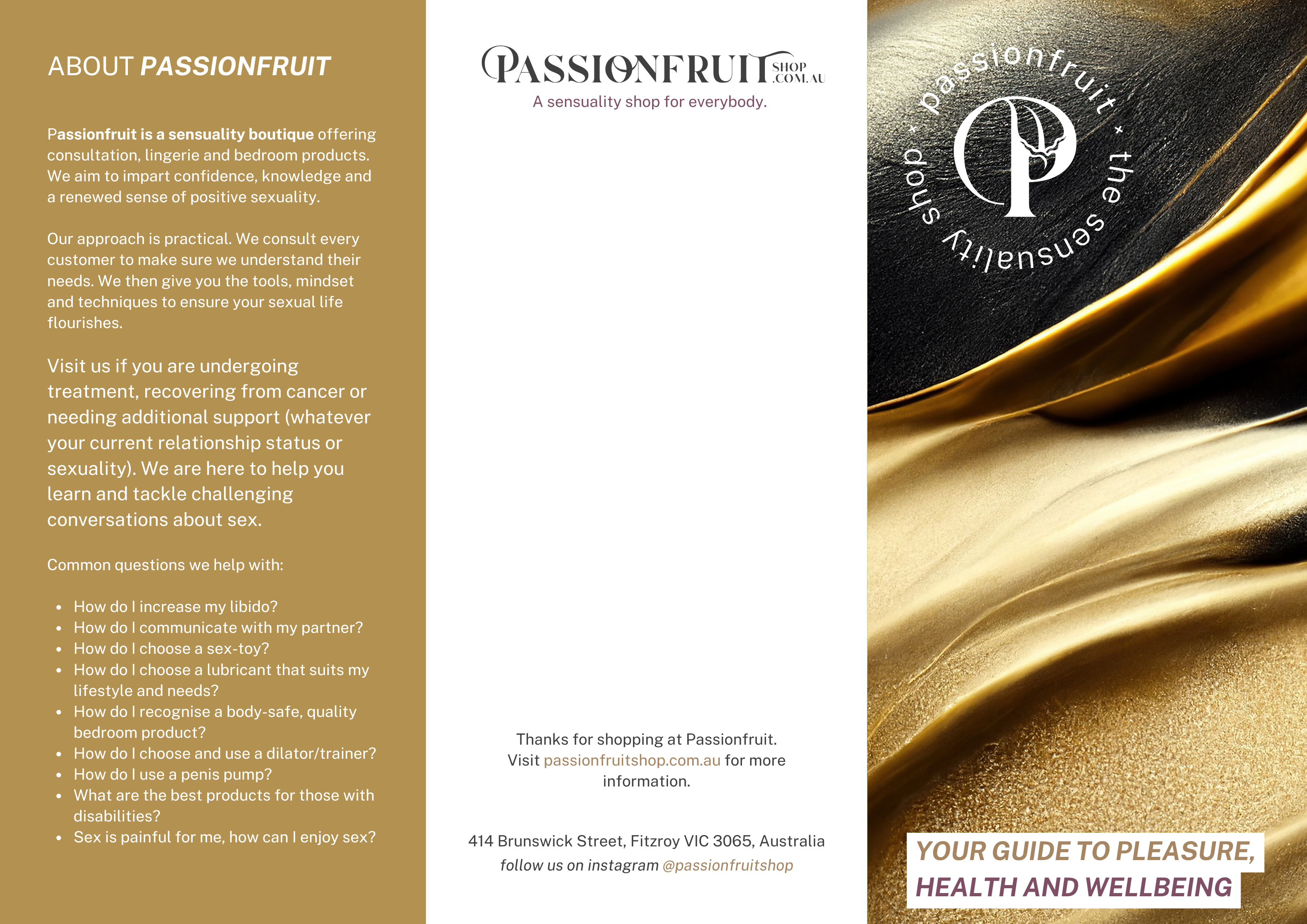 Professional Referral Pamphlets by Passionfruit