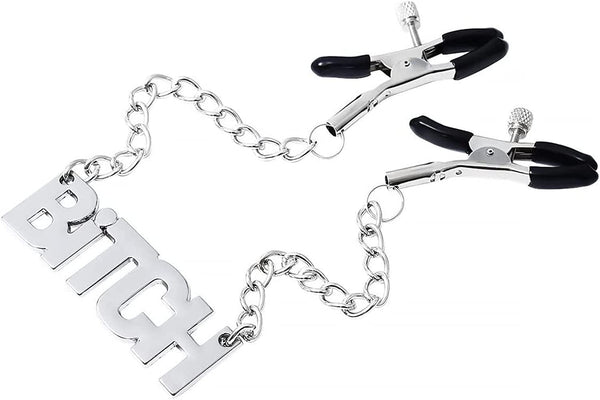 'Bitch' Chain Nipple Clamp