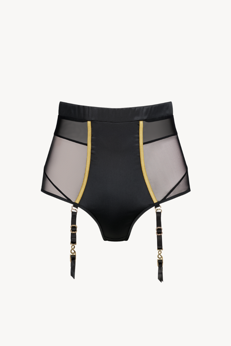 Bold High Waisted Brief with Detachable Suspenders