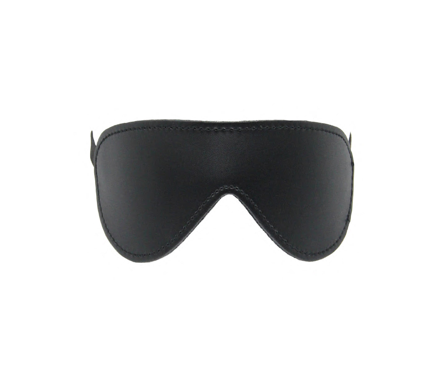 Faux leather blindfold with plush lining