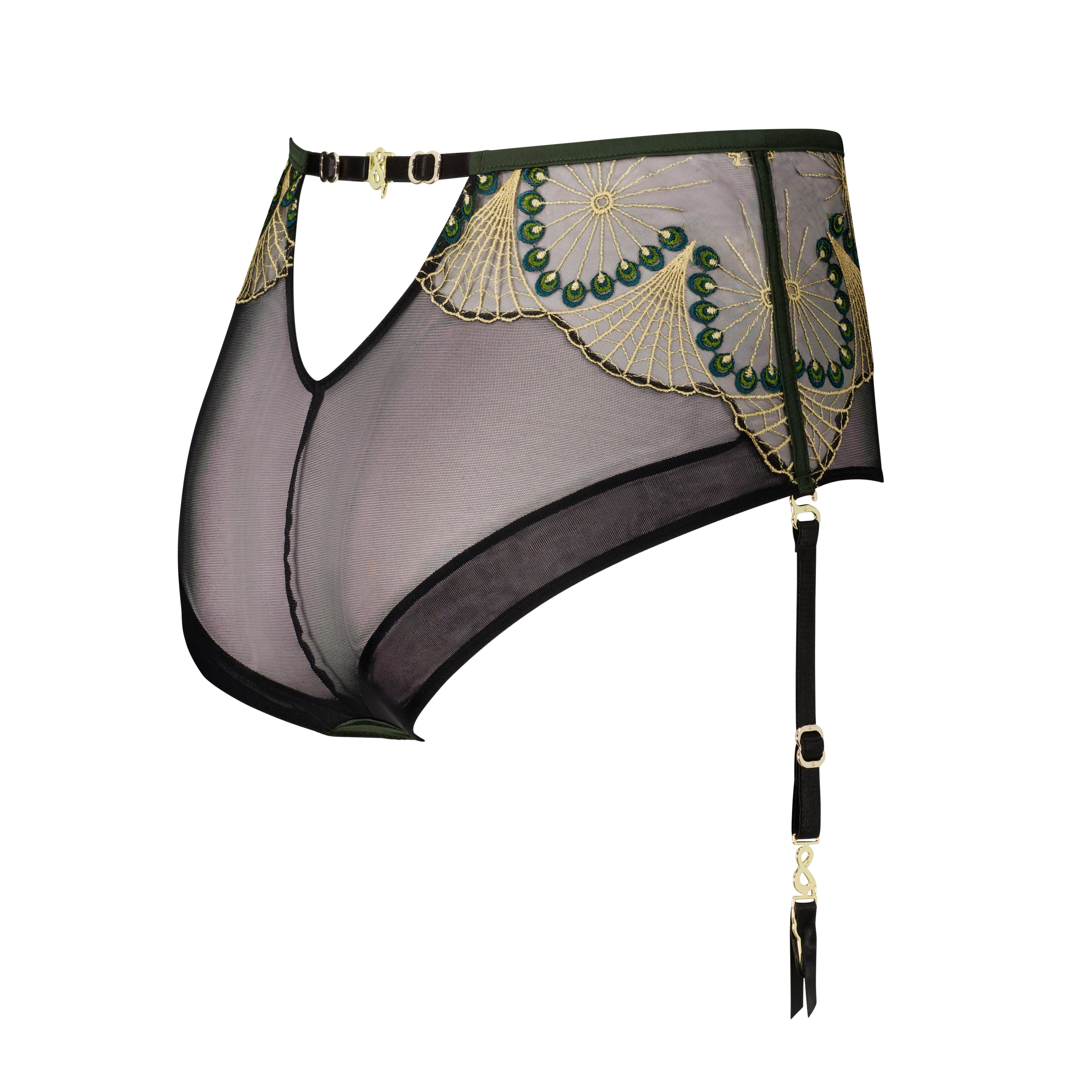 Monarchy High Waisted Brief with Detachable Suspenders