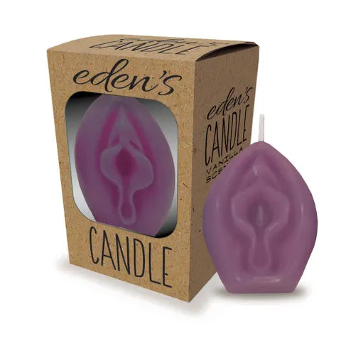 Eden's Vanilla Cunt Candles in Purple