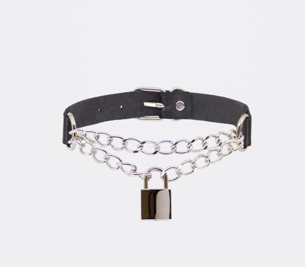 Vegan Locking Bondage Collar