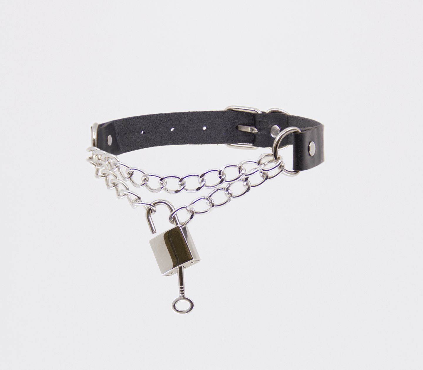Vegan Locking Bondage Collar