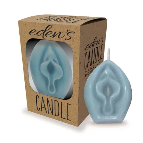 Eden's Vanilla Cunt Candles in Blue