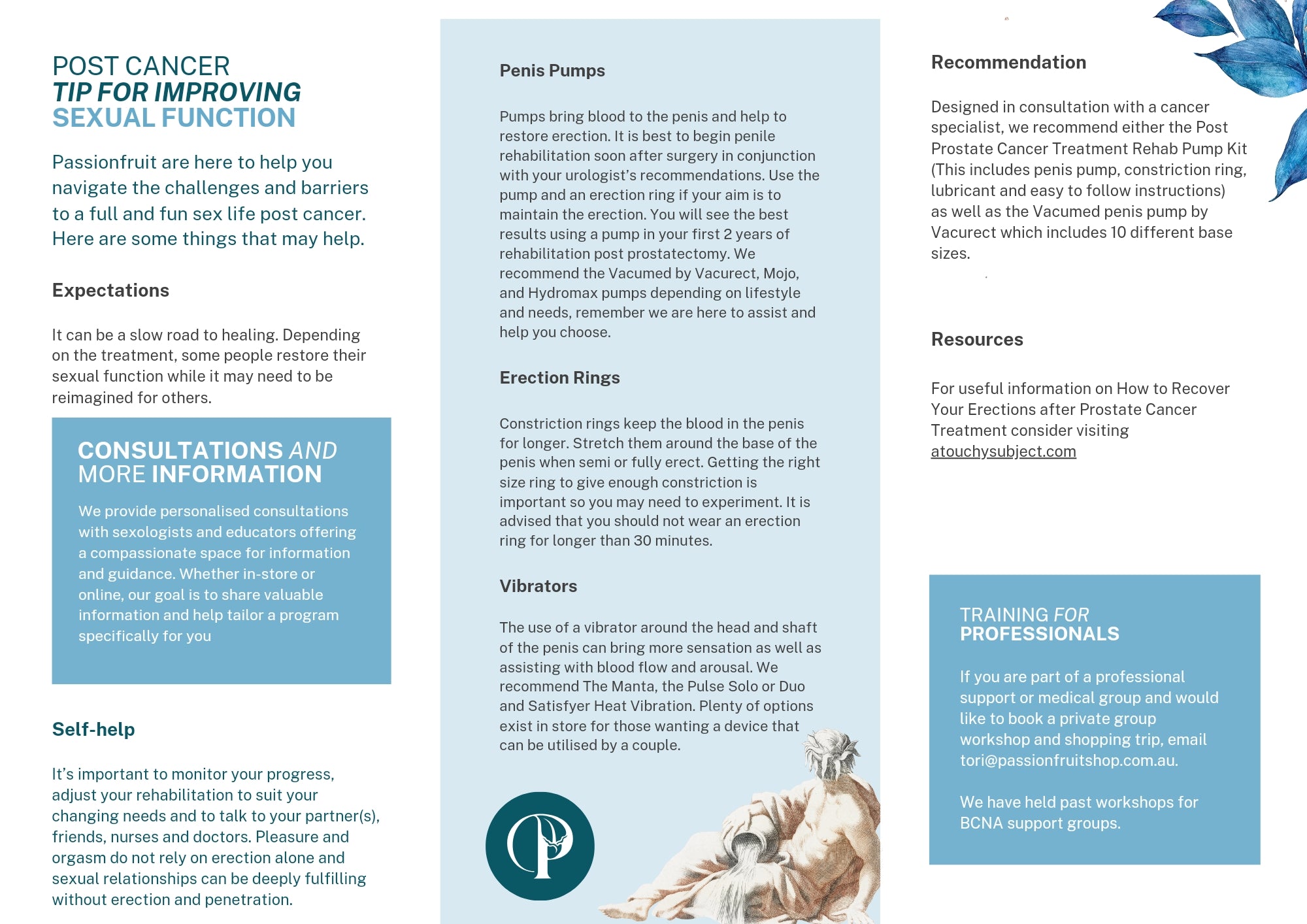 Professional Referral Pamphlets by Passionfruit