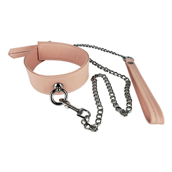 Vegan Pink Collar & Lead
