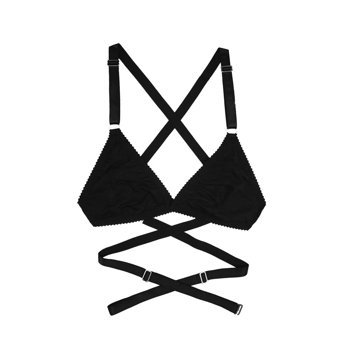 Rosemary Bralette: Black Mesh