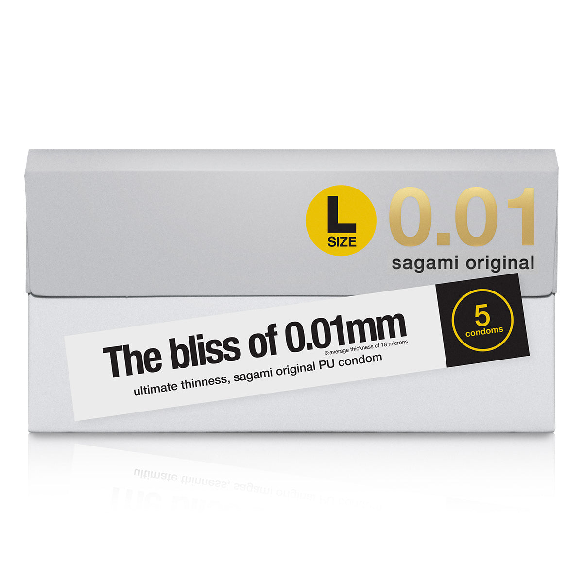 Sagami 0.01 Large Condom: 5 pack