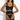 Signature Wide Strap Garters (pair): Black