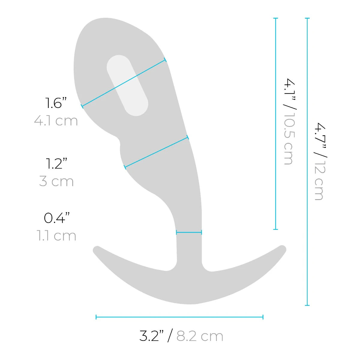 P-Spot Snug Plug: Medium - remote control