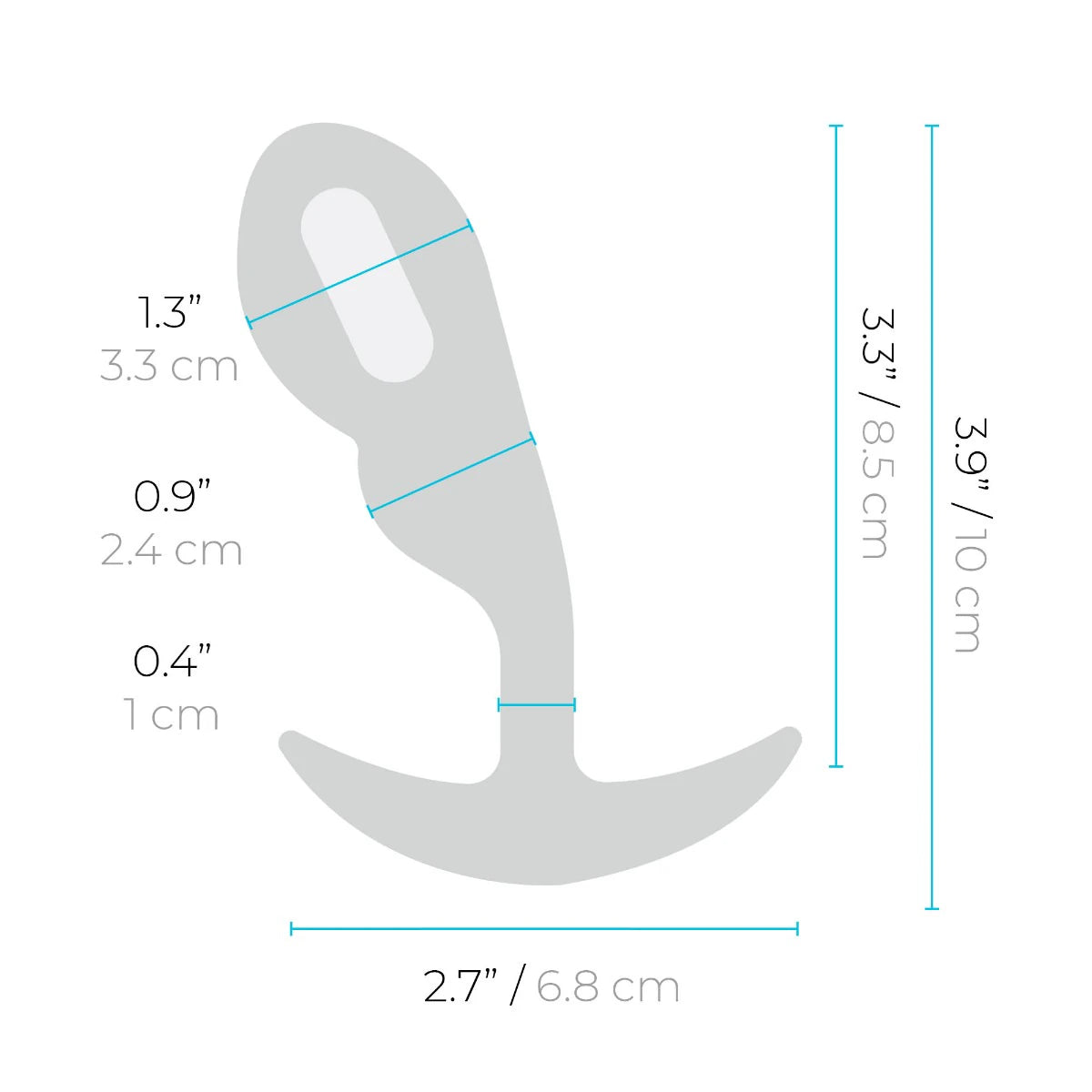 P-Spot Snug Plug: Small - remote control