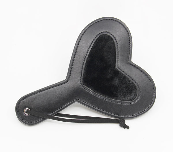 Heart Paddle With Faux Fur Inlay