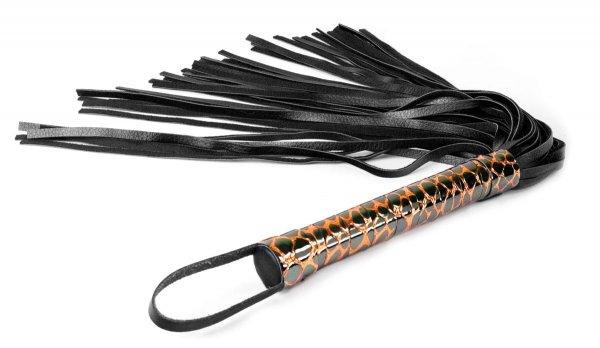 Faux Leather Flogger - Gold - Passionfruit