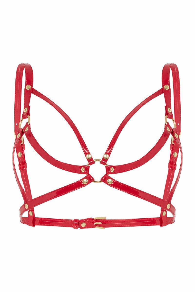 Open Harness Bra Red - Regalia - Passionfruit