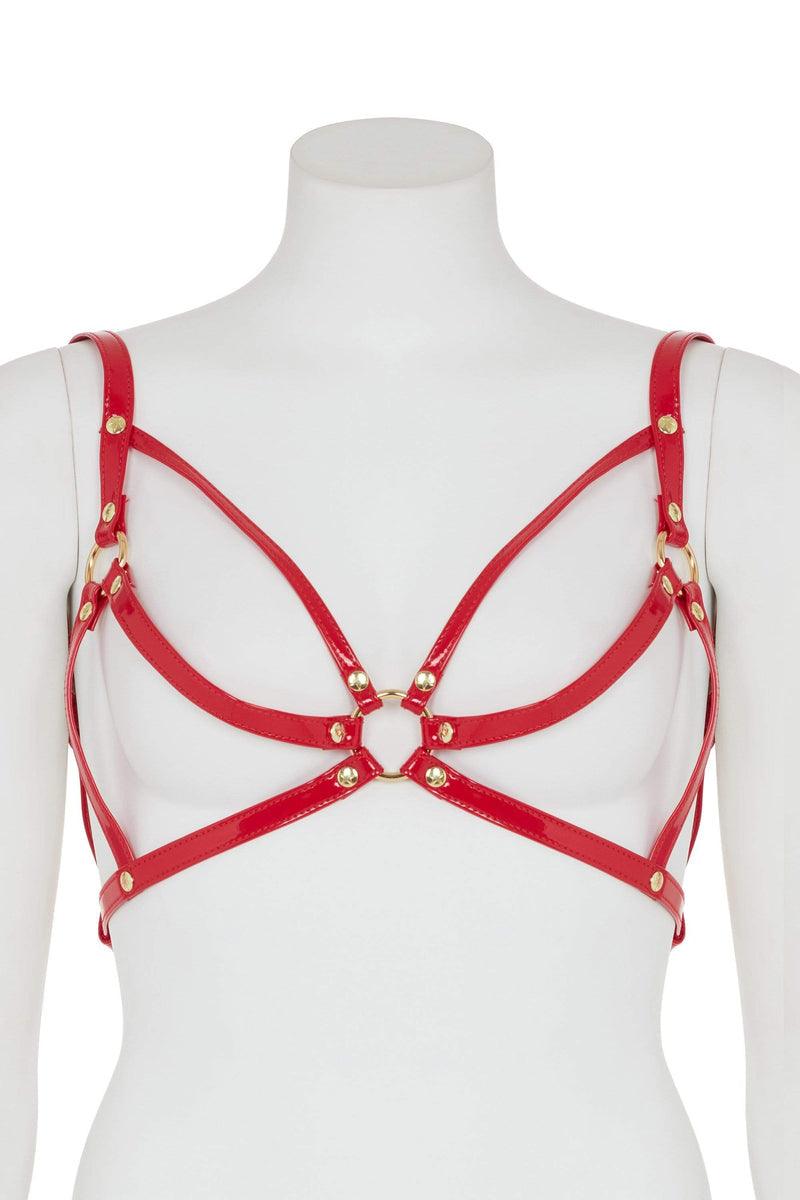 Open Harness Bra Red - Regalia - Passionfruit