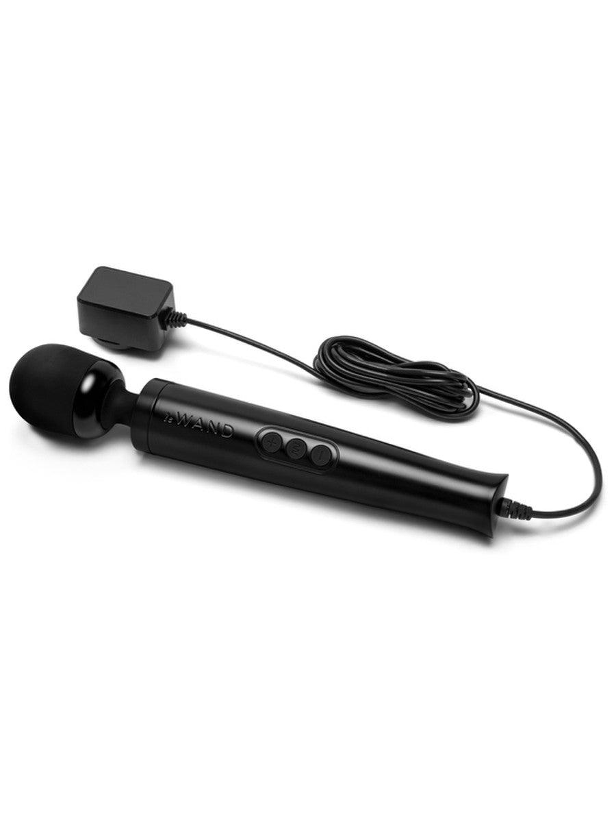 Plug In Die Cast Massager: Black - Passionfruit