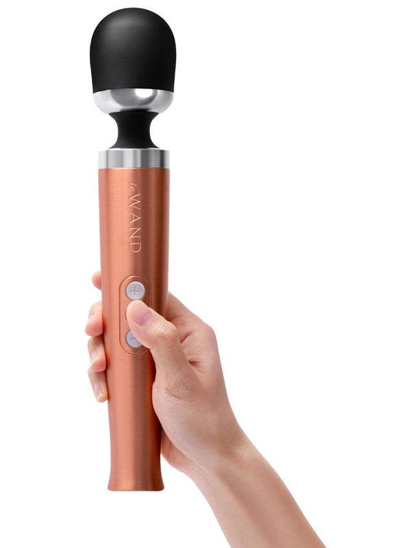 Rechargeable Die Cast Massager: Rose Gold - Passionfruit