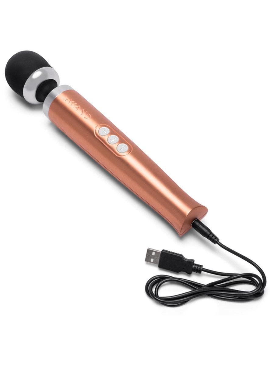 Rechargeable Die Cast Massager: Rose Gold - Passionfruit