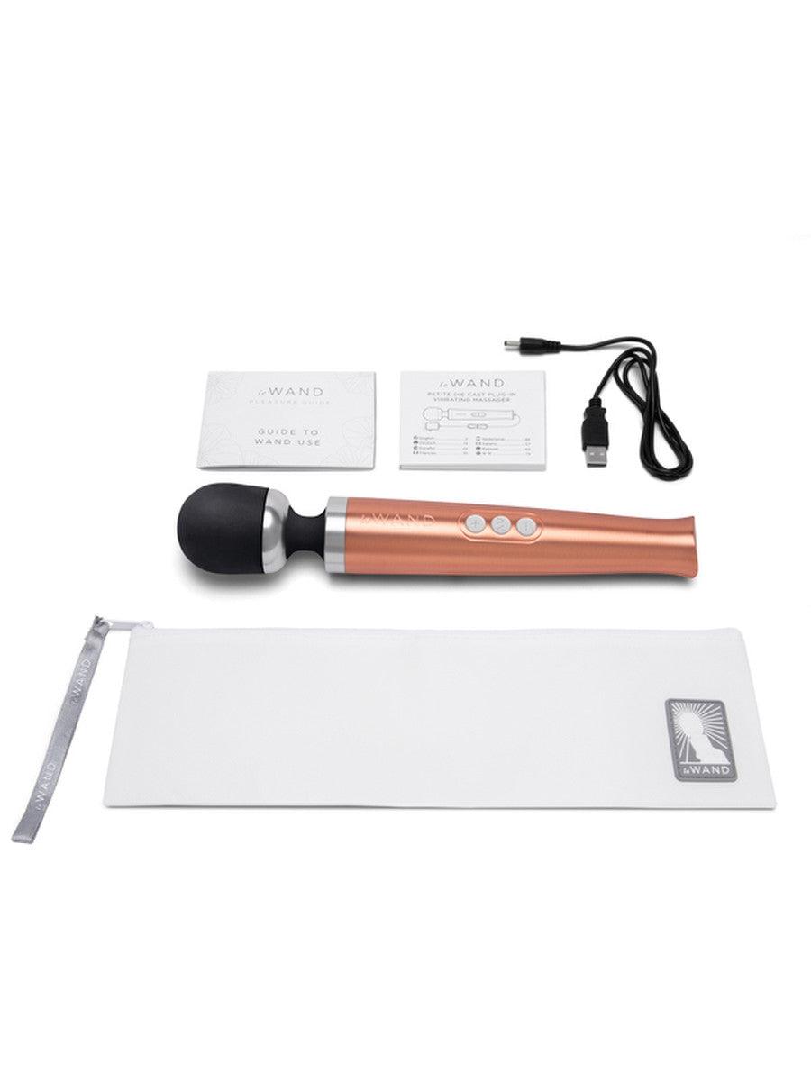 Rechargeable Die Cast Massager: Rose Gold - Passionfruit