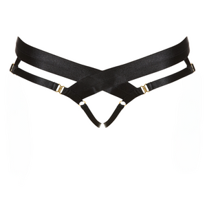 Bondage Harness Brief by Bordelle - Black