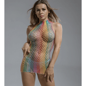 Rainbow Net Dress