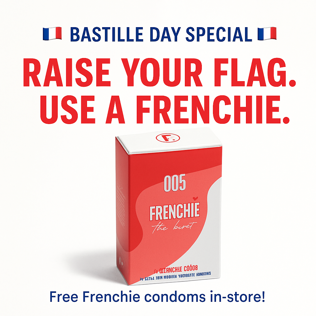 Free! Get Frenched for Bastille: Free Frenchie Condoms & Wipes!