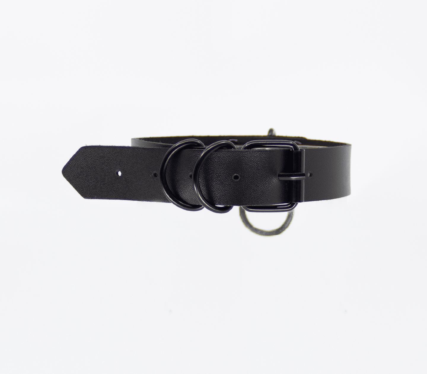 Vegan Bondage Collar with Black Ring - Passionfruit
