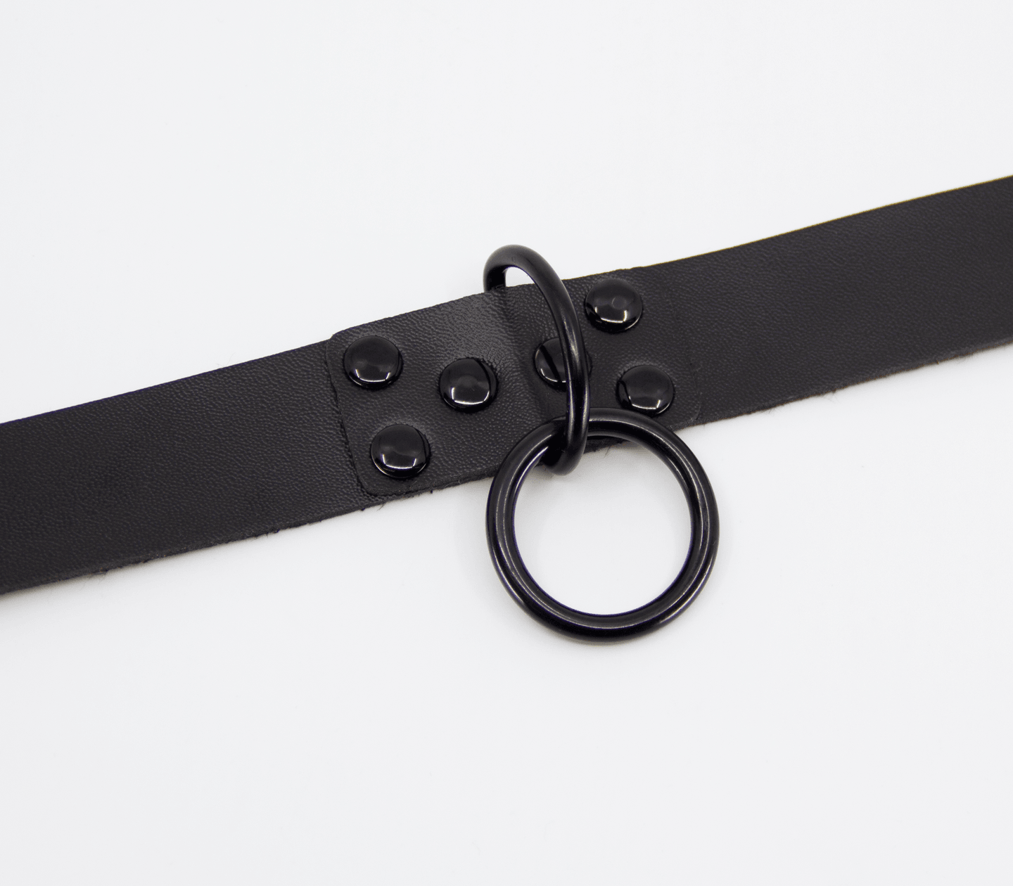 Vegan Bondage Collar with Black Ring - Passionfruit