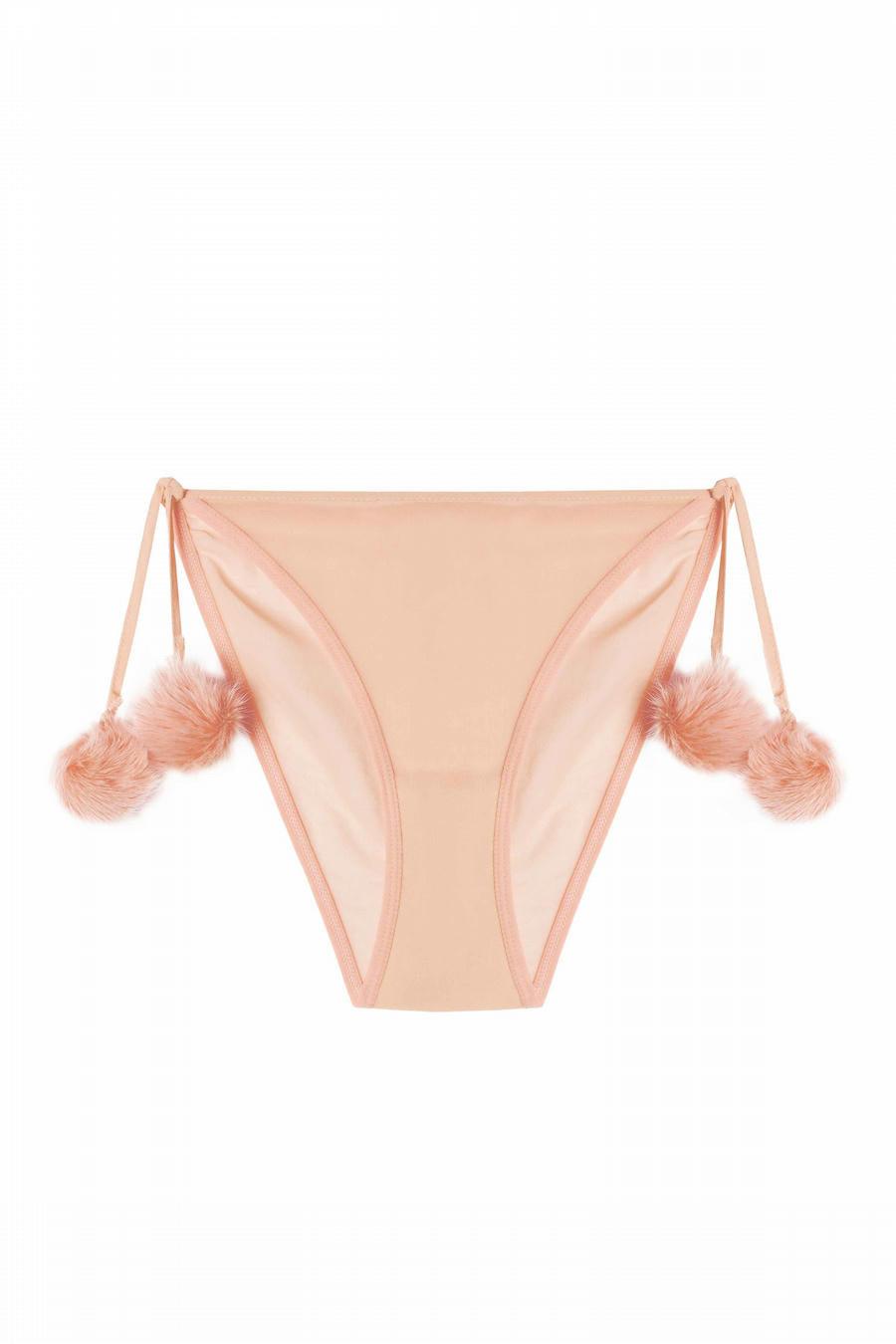 Bettie Page Doloros Pom Pom Brief - Passionfruit 