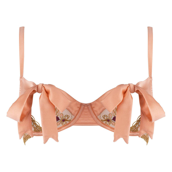 Adela Peep Bow Bra - Passionfruit 