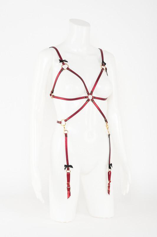 Cherry Playsuit by Fräulein Kink - Passionfruit 
