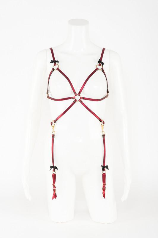 Cherry Playsuit by Fräulein Kink - Passionfruit 