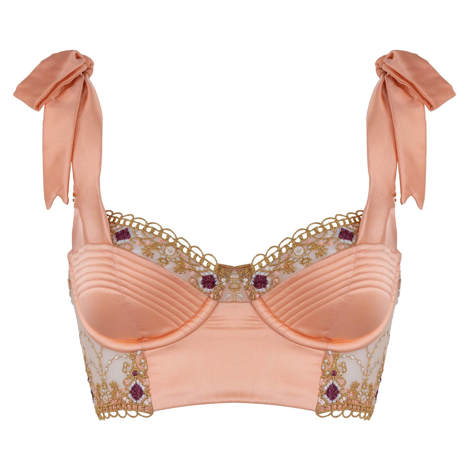 Adela Longline Bra - Passionfruit
