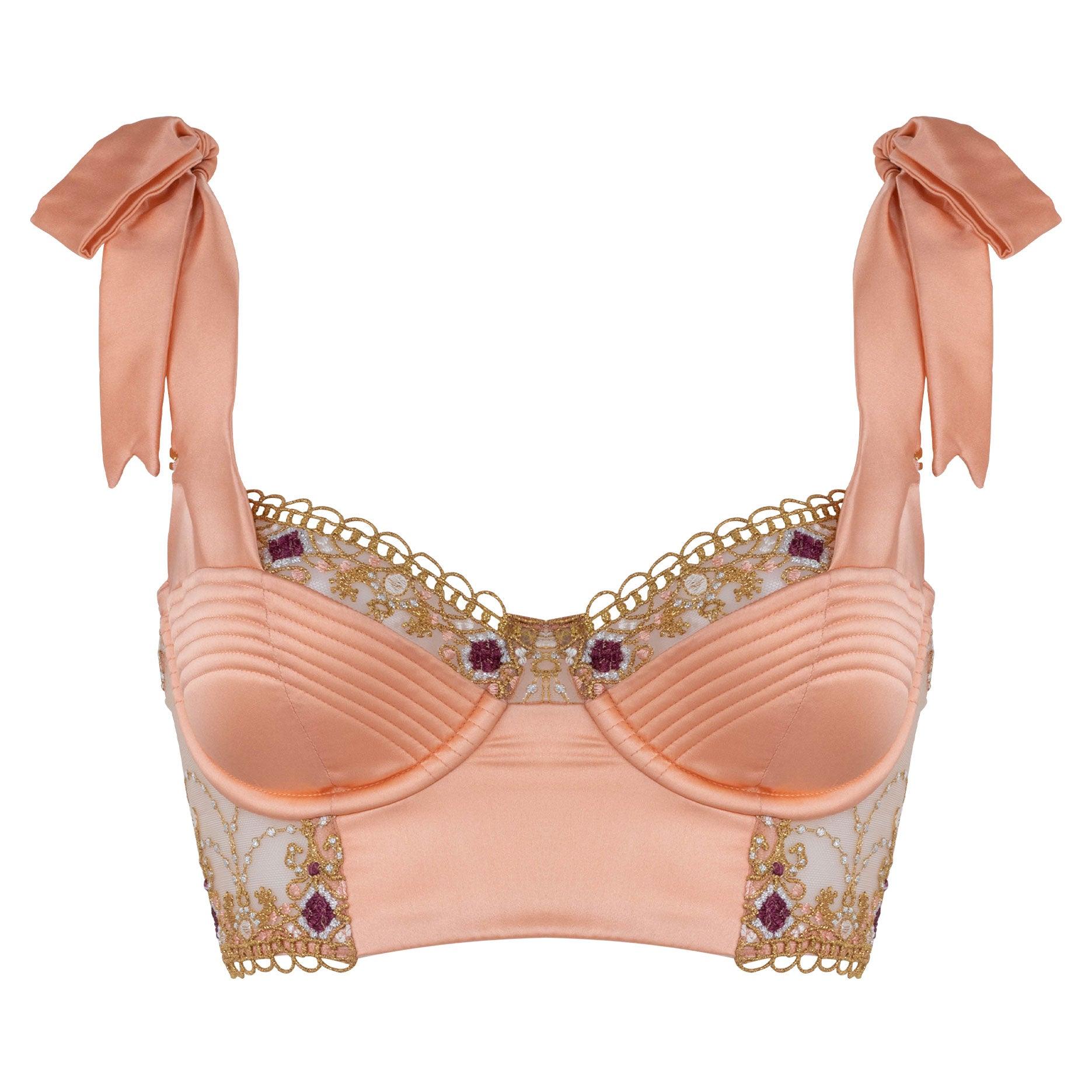 Adela Longline Bra - Passionfruit