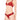 Adjustable Webbed Thong: Burnt Red - Passionfruit