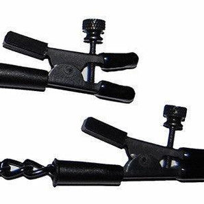 Alligator Tip Clamp with Black Link Chain - Passionfruit