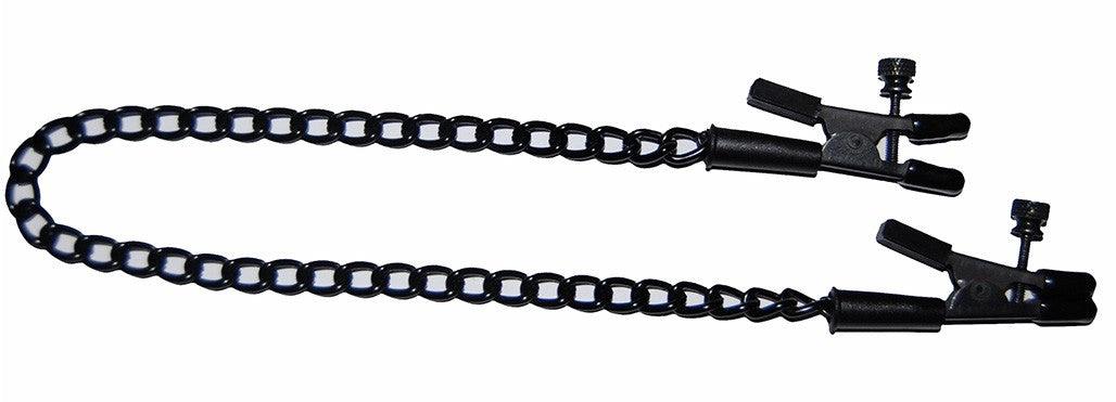 Alligator Tip Clamp with Black Link Chain - Passionfruit